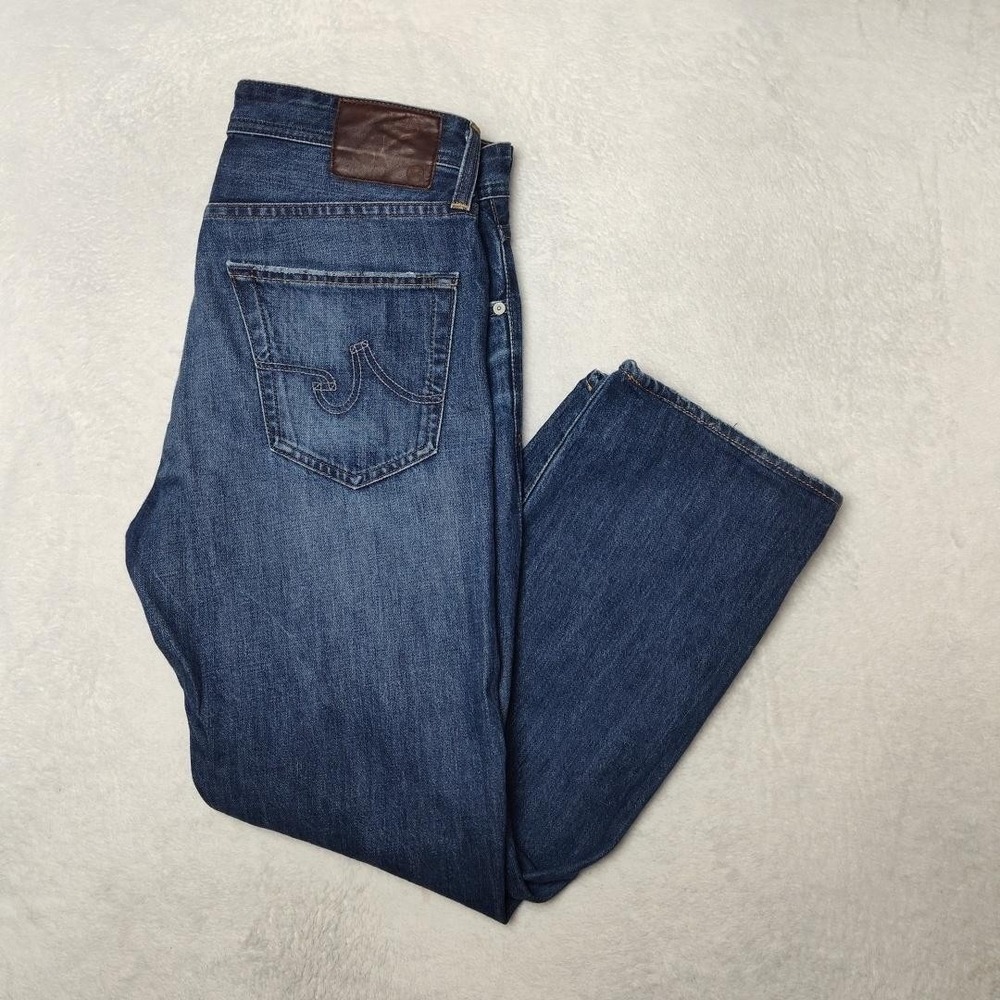 AG Adriano Goldschmied Graduate Jeans Mens 32x27 Blue Tailored Stretch USA Denim